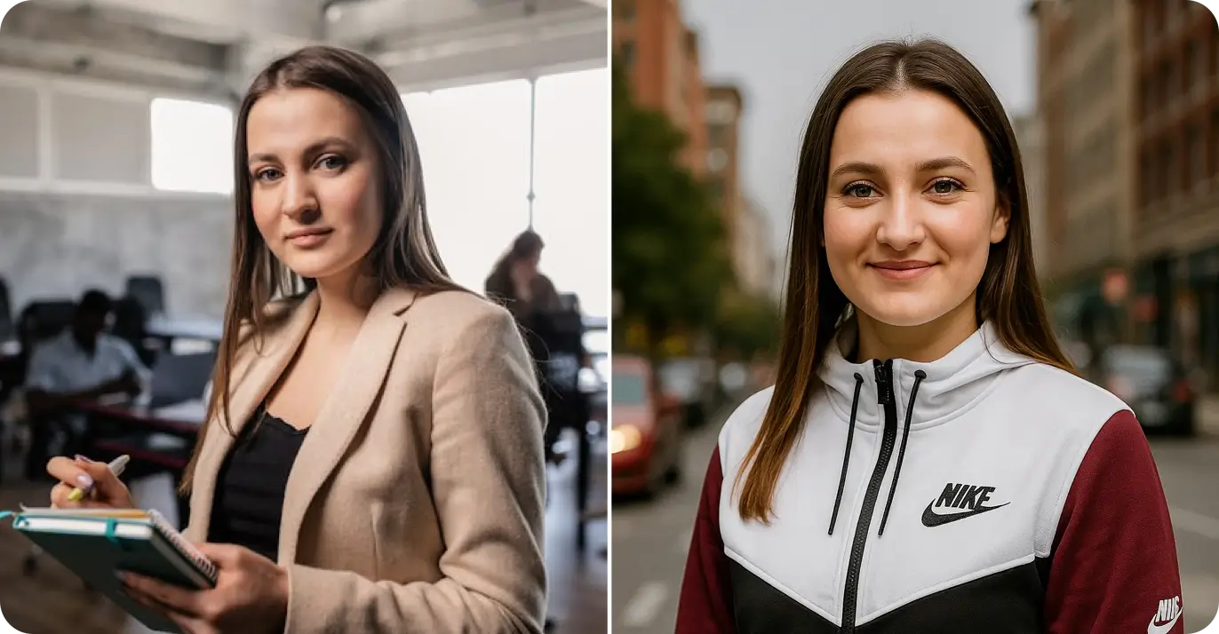 Free AI professional headshot generator - transform photos into business headshots and LinkedIn photo - before