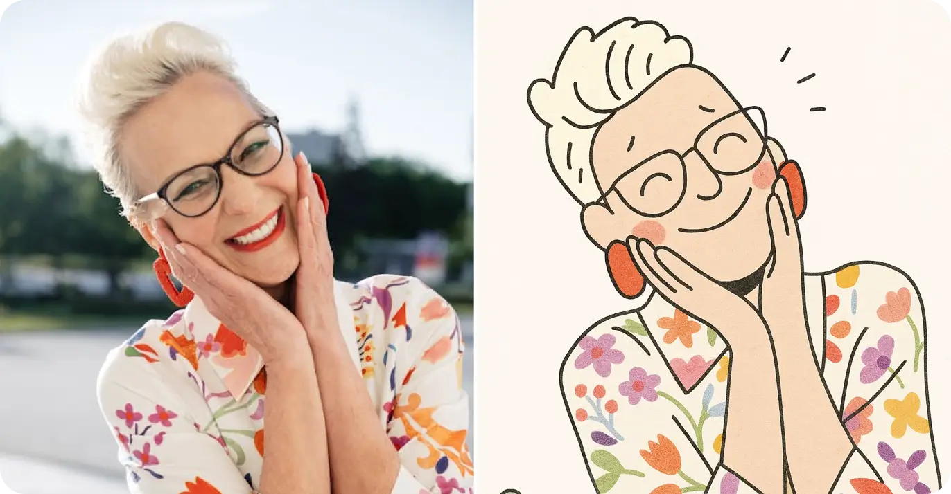 Free cartoon filter - AI cartoon generator and photo to cartoon transformation - before