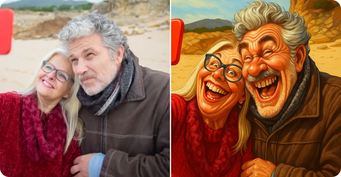 Image Generator Funny Caricature Cartoon Exaggerated Portrait