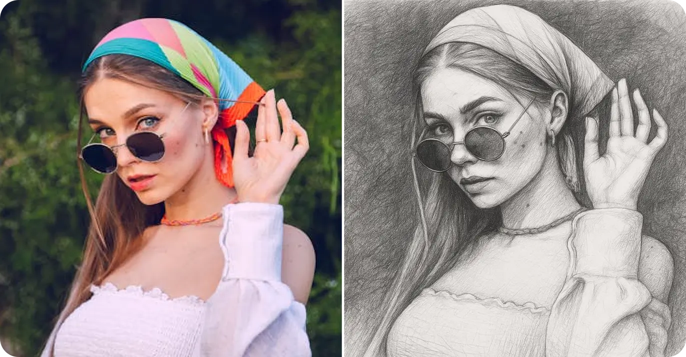 Photo Converter Realistic Pencil Sketch Drawing Art