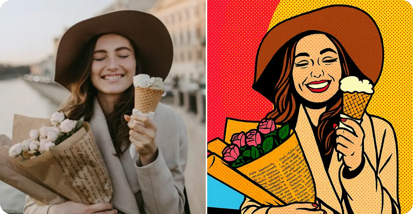 Pop Art Filter - Andy Warhol Style Portrait