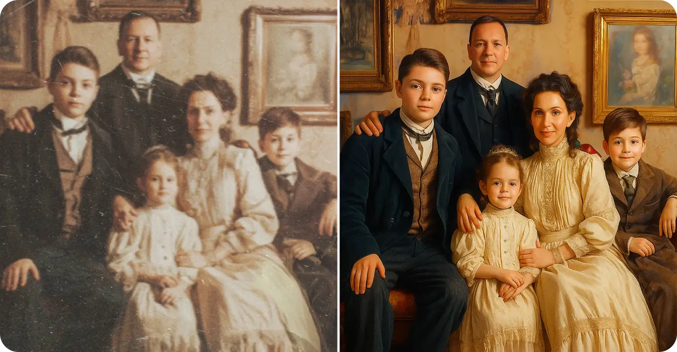 AI Photo Restoration - Restore Old Photos & Repair Vintage Pictures
